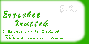 erzsebet kruttek business card